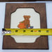 Set of 3 Vintage Cross Stitch Teddy Bear