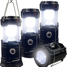 4pcs Collapsible Portable LED Camping Lantern Lightweight Waterproof Solar light