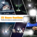 4pcs Collapsible Portable LED Camping Lantern Lightweight Waterproof Solar light