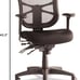 Alera ALEEL42ME10B Elusion Series Mesh Mid-Back Multifunction Chair - Black