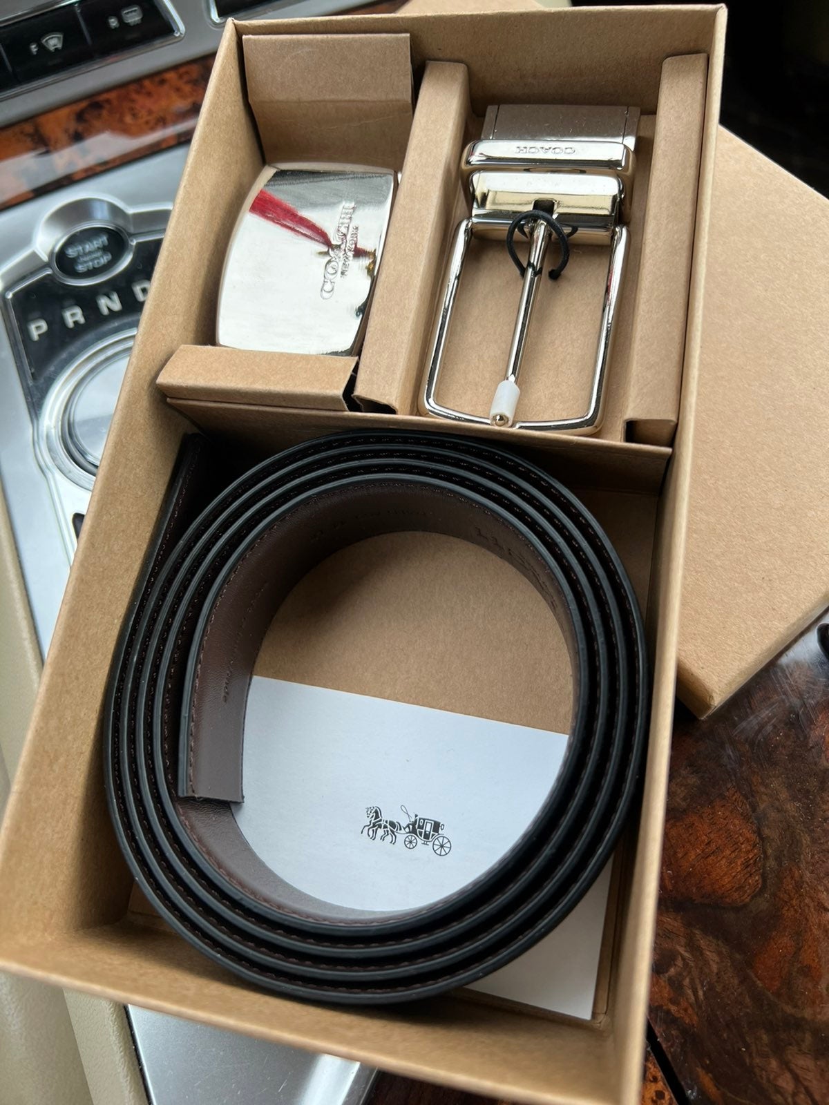3 in 1 Coach belt Black&Brown. New with tags and box. MFSRP 198