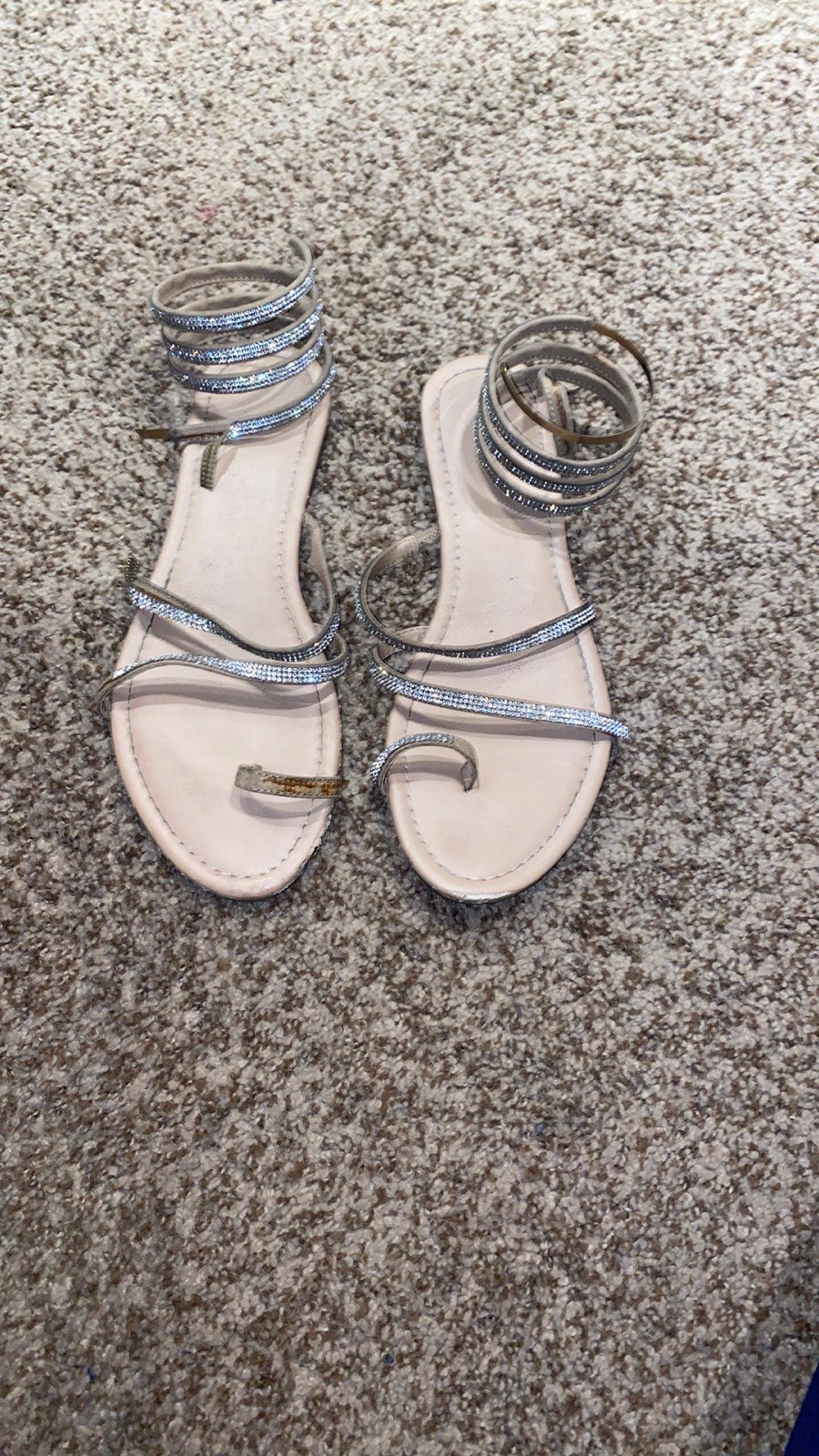 Shoe dazzle rhinestone sandals