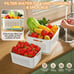 Fruit Storage Containers for Fridge with Removable Colanders 5-Pack