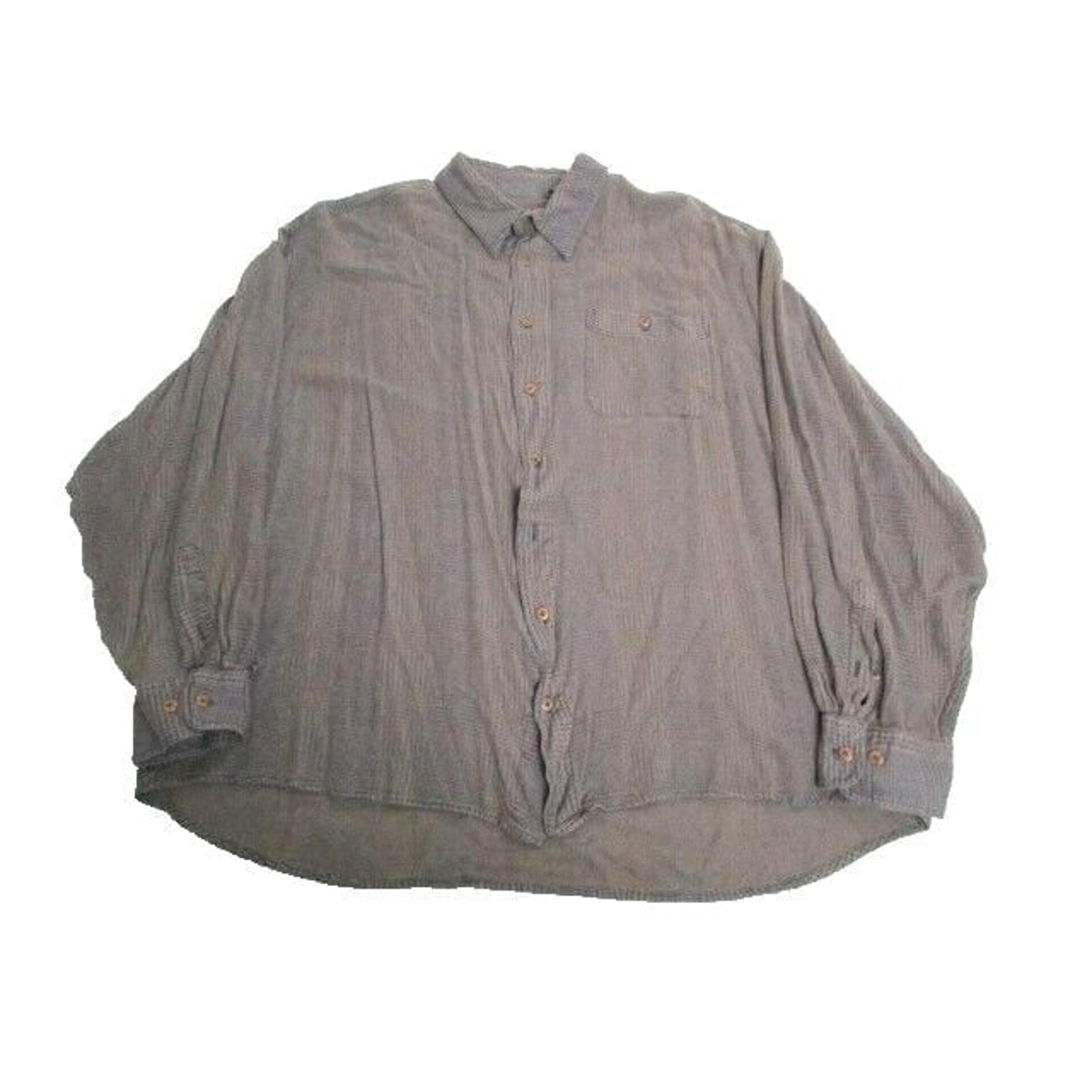 Cathy Daniels Shirt Adult 2X Tall Button Up Long Sleeve Rayon Casual Camp Mens