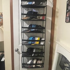 AOODA Clear Over The Door Hat Racks for Baseball Caps, Large Holds up to 72 Caps