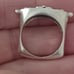 Very Unique Sterling Silver Contempary design square ring- sz7.50
