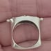 Very Unique Sterling Silver Contempary design square ring- sz7.50