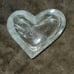 High quality Clear quartz Heart shaped bowl with rainbows & free gift