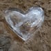 High quality Clear quartz Heart shaped bowl with rainbows & free gift