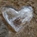 High quality Clear quartz Heart shaped bowl with rainbows & free gift