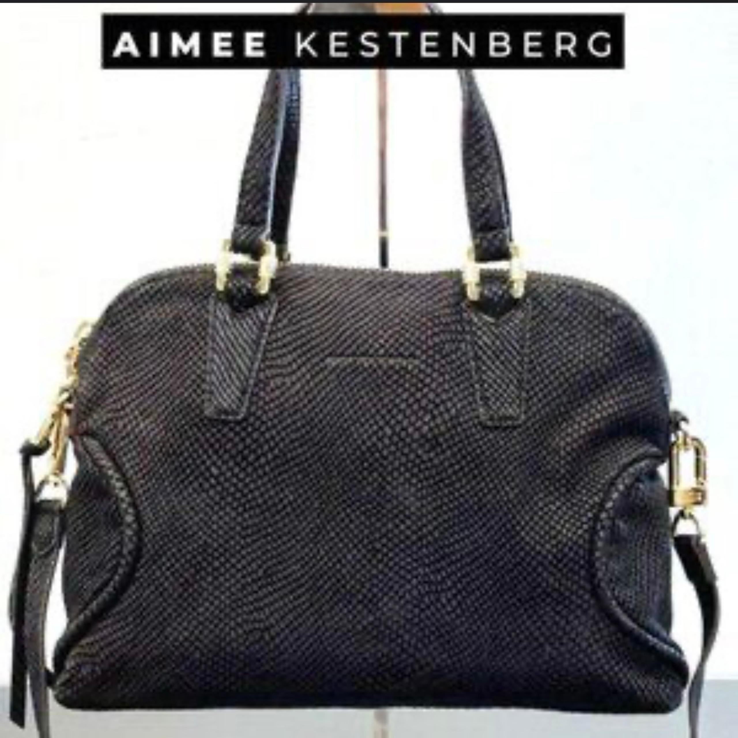 Aimee Kestenberg Textured Black Satchel/Crossbody