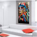 Wall Art Indians Woman Girl Colorful Feathered Print / Home Wall Decor