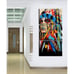 Wall Art Indians Woman Girl Colorful Feathered Print / Home Wall Decor