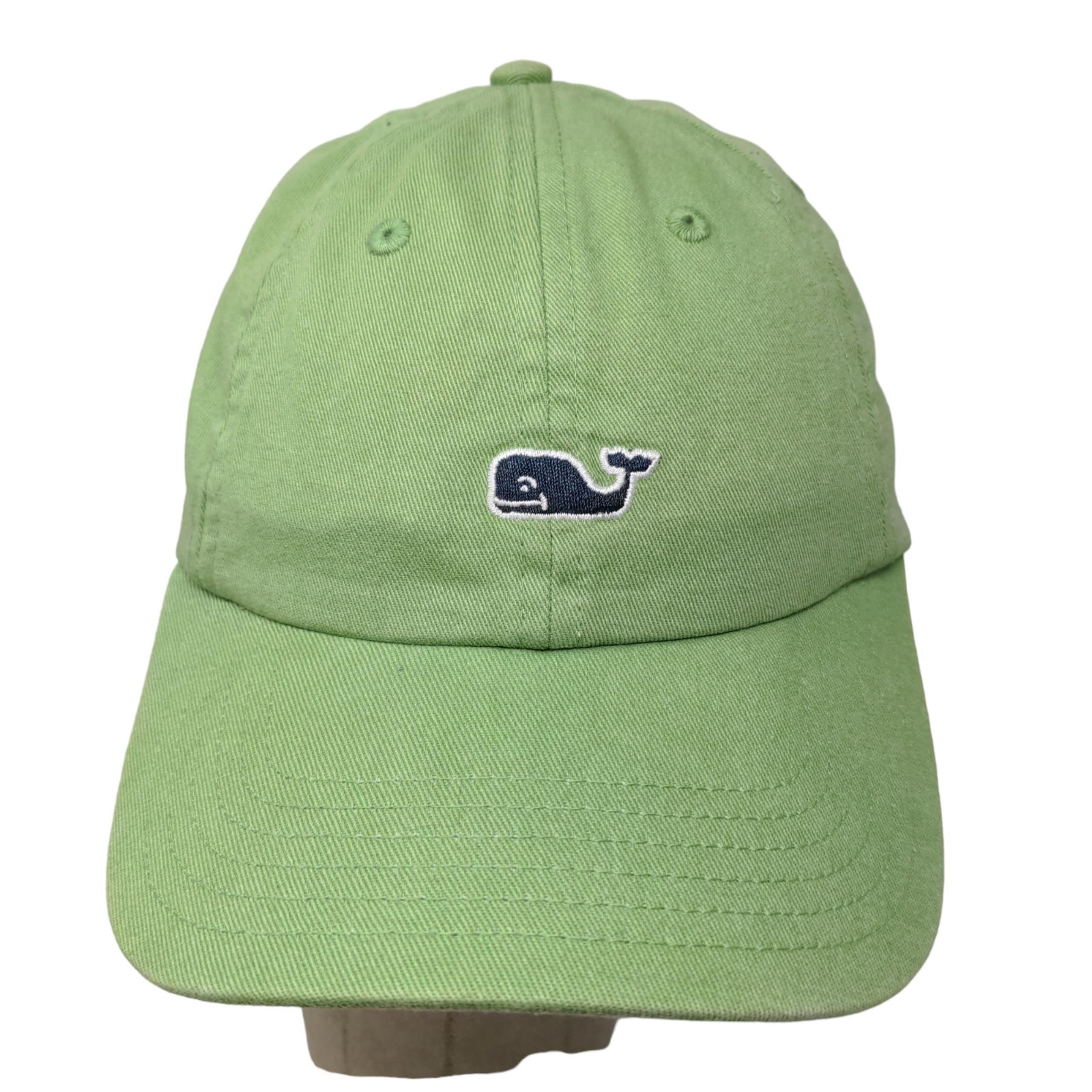 Men's Slideback Hat Green Embroidered Whale Logo - vineyard vines