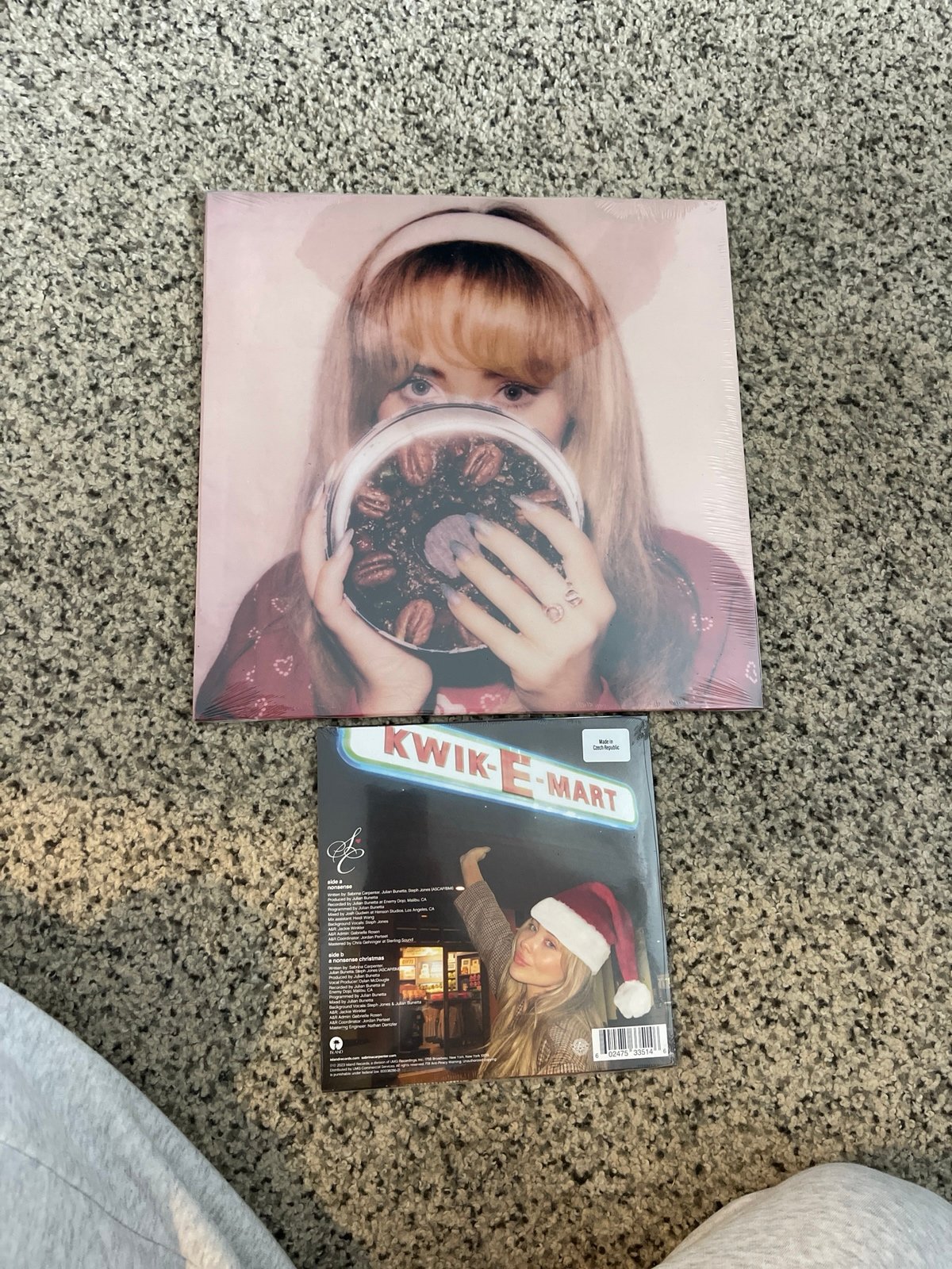Limited Edition Fruitcake vinyl and Nonsense 7 inch (Sabrina Carpenter)