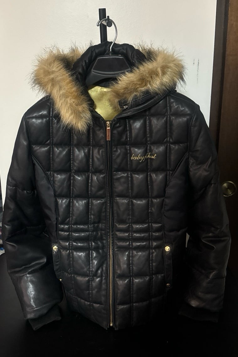 VINTAGE BABY PHAT LEATHER JACKET SIZE L/XL PRICE IS FIRM