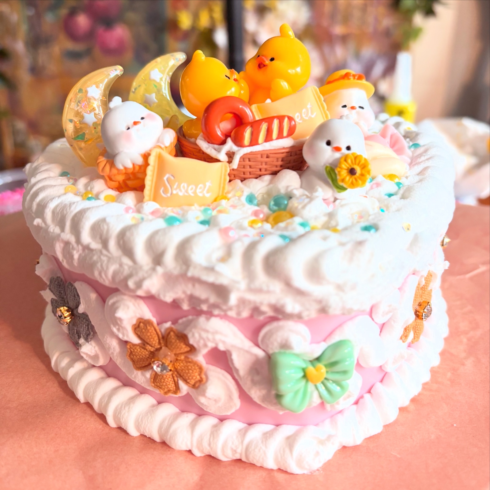 Yellow Ducky Fake Cake