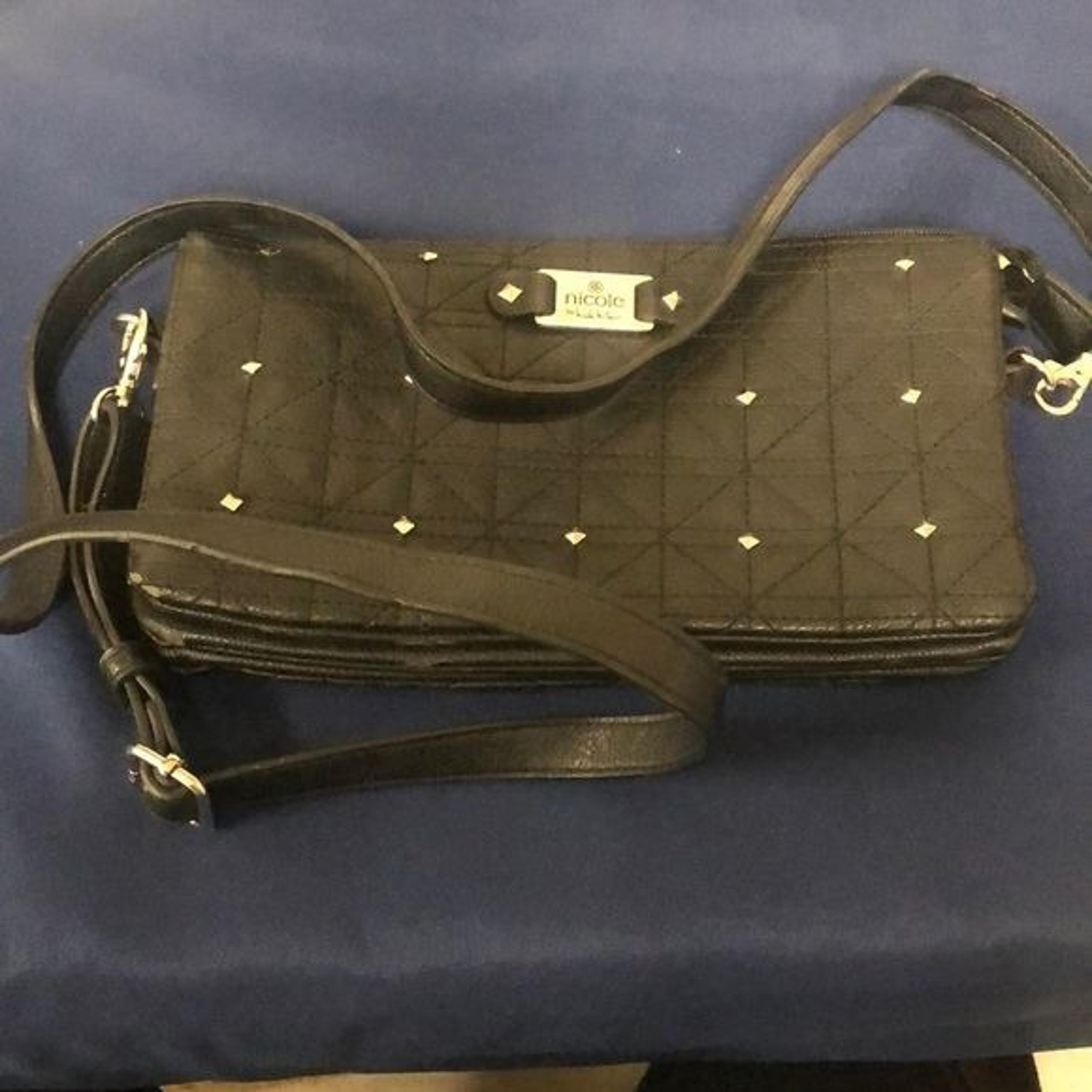 Nicole by Nicole Miller black stud purse gently used