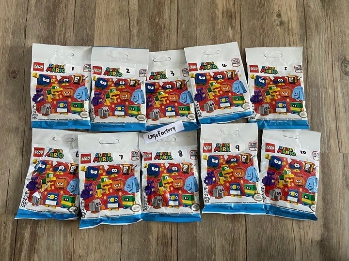 Complete Set of 10 *UNOPENED* LEGO 71402 Super Mario Series 4 Minifigures