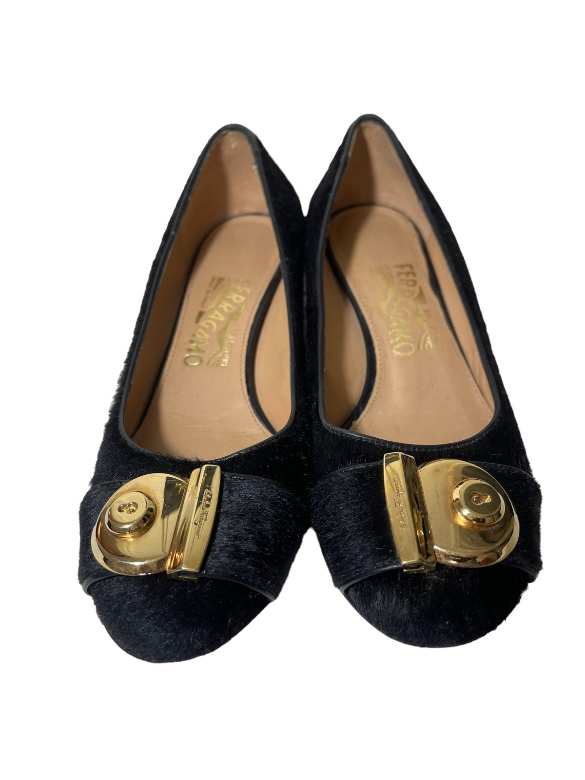 salvatore ferragamo lady's Shoes Pony Hairs Size:6 B
