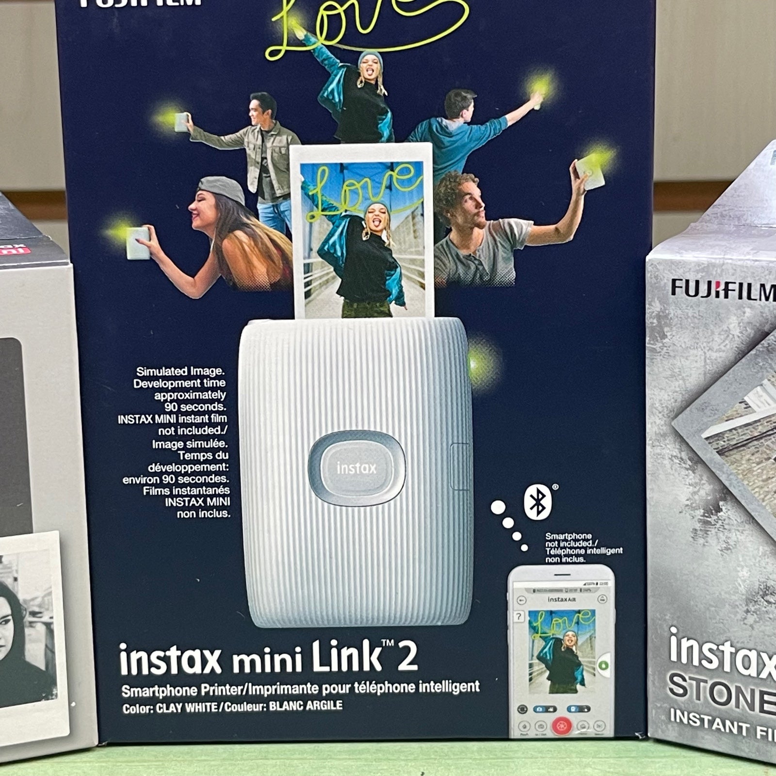 Fujifilm Instax Mini Link 2 Printer + 2 Pack of Fujifilm Instax high quality Mini Film