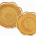 Wicker Baskets Rattan Set 2 For Serving Potatoes Onions Bread Decor Basket