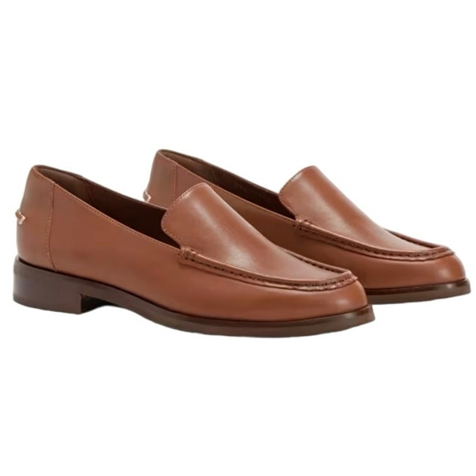 EVERLANE Women’s The Modern Leather Flat Loafer in Rum-Size 10.5