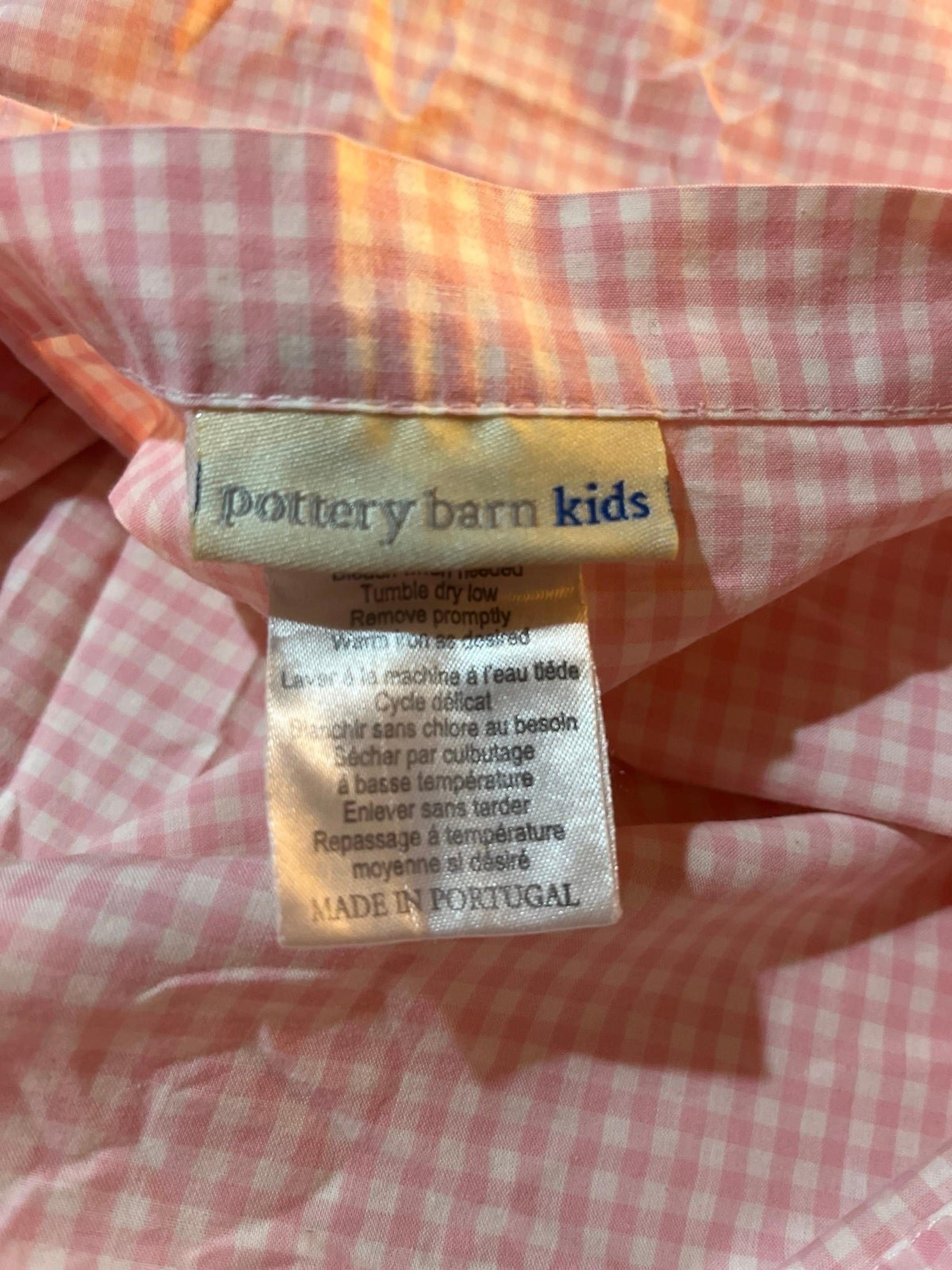 Pottery Barn Kids Gingham standard pillowcase