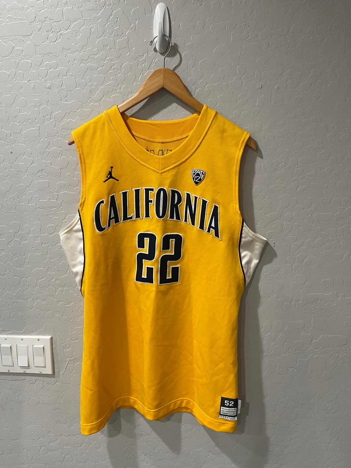 Jordan California Cal Bears Harper Kamp Game Issued Jersey Size 52