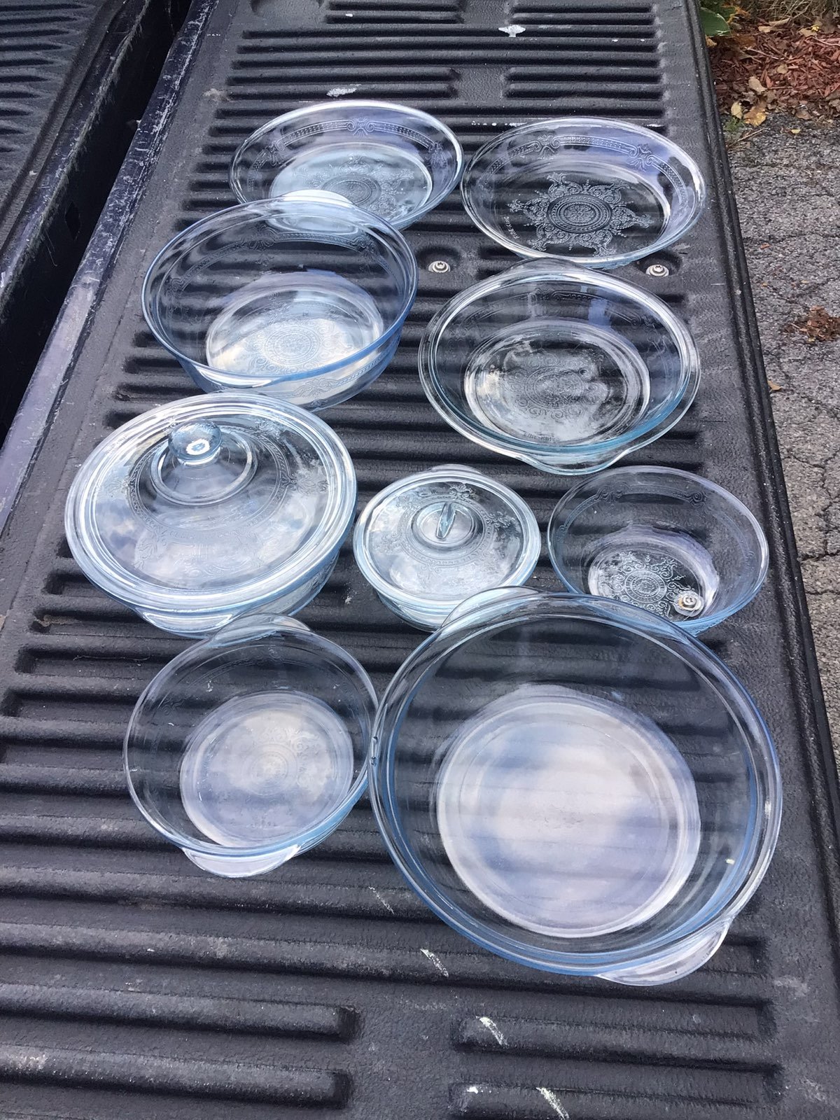Rare 1930's Fire King (9) Piece Bakeware set