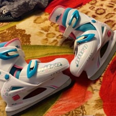 Girl ice skates