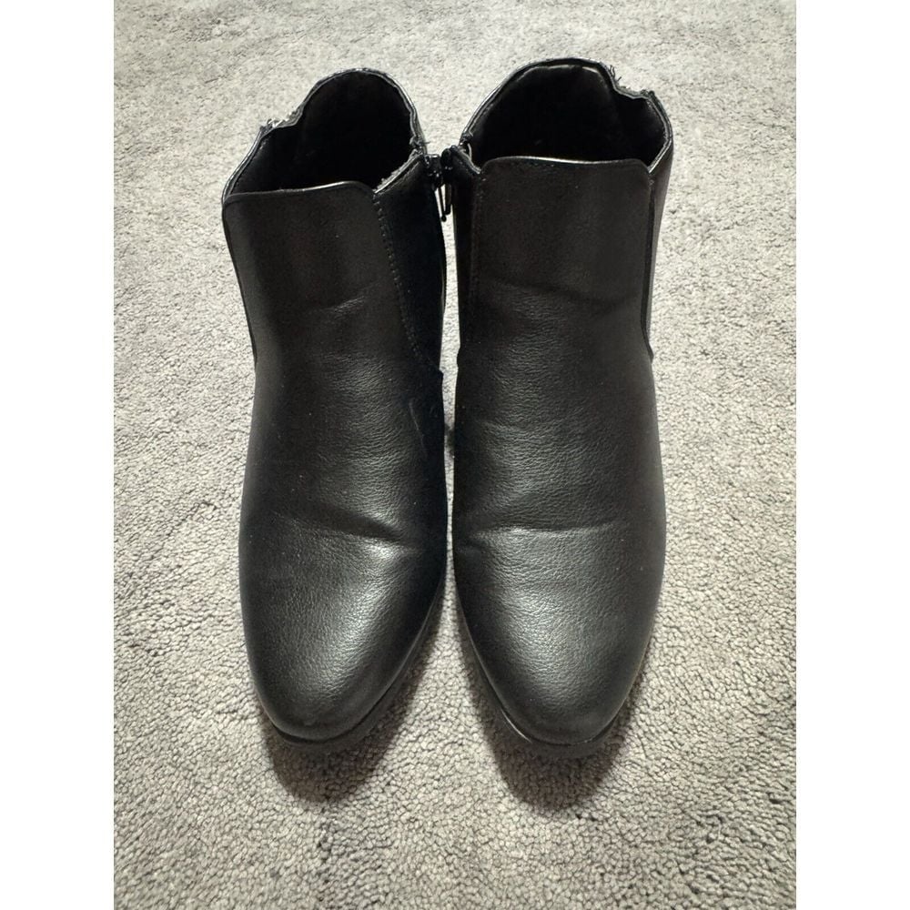 Croft & Barrow Women's Batter Zip Up Fashion Ankle Boots Black Size 7.5