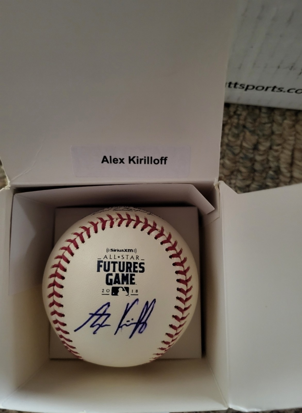 Alex Krilloff signed baseball