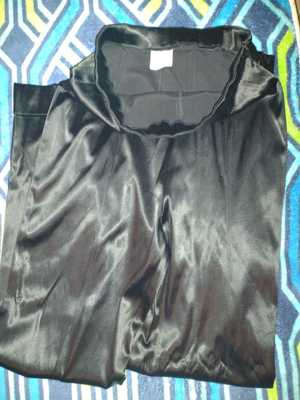 Vintage Moda Int'l black genuine soft leather pants