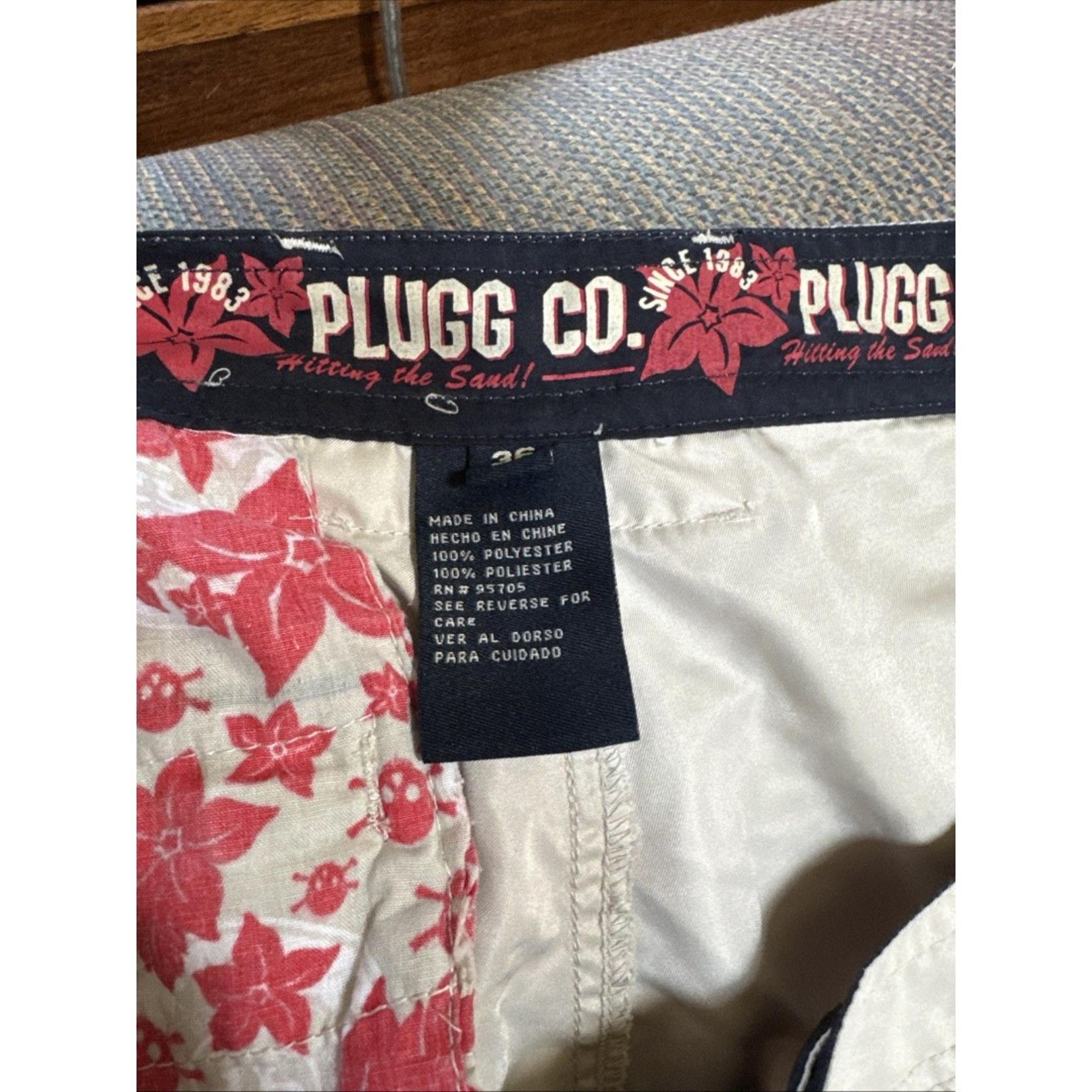 Plugg Men's Cargo Light Khaki Shorts - Size 36