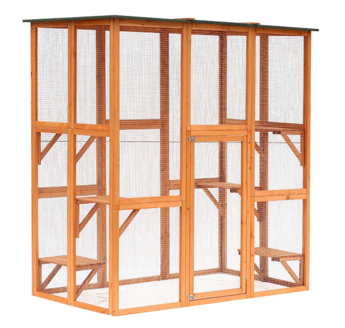 71 x 39 x 71 Large Wooden Outdoor Cat