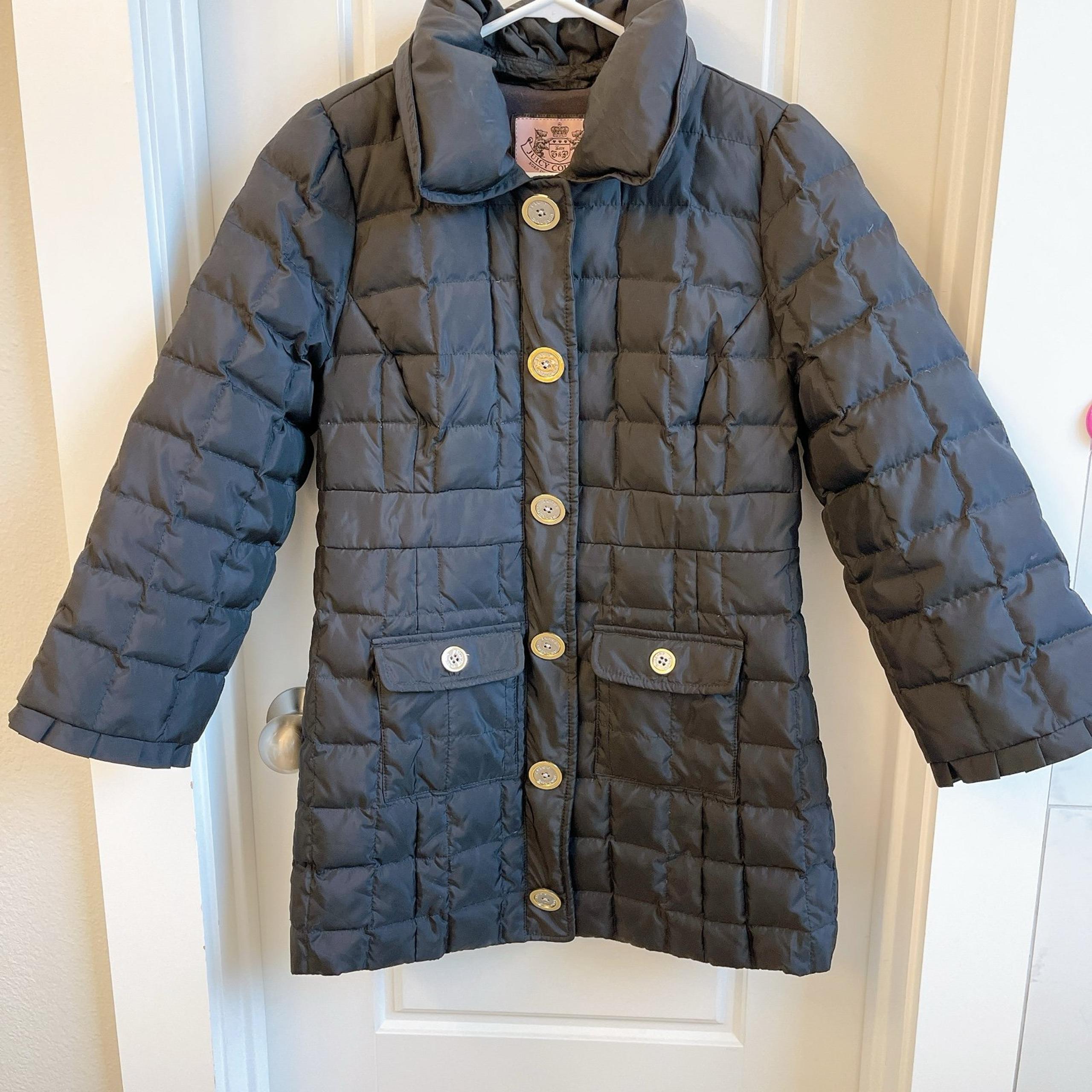Juicy Couture Black Long Puffer Jacket
