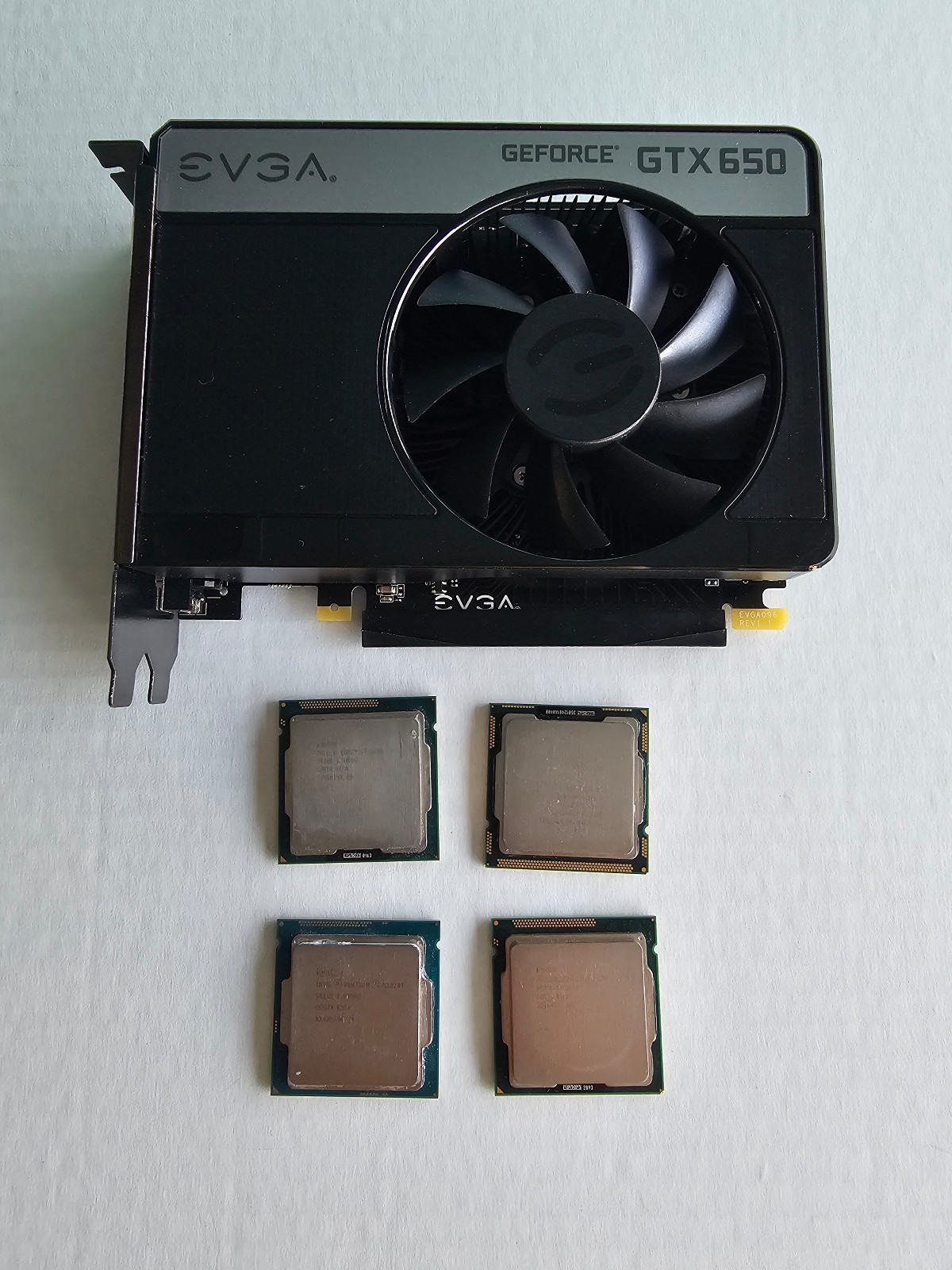 EVGA NVIDIA GeForce GTX 650 1GB & Intel Processor I7-2600 3.40 GHz $ I5 750 2.66
