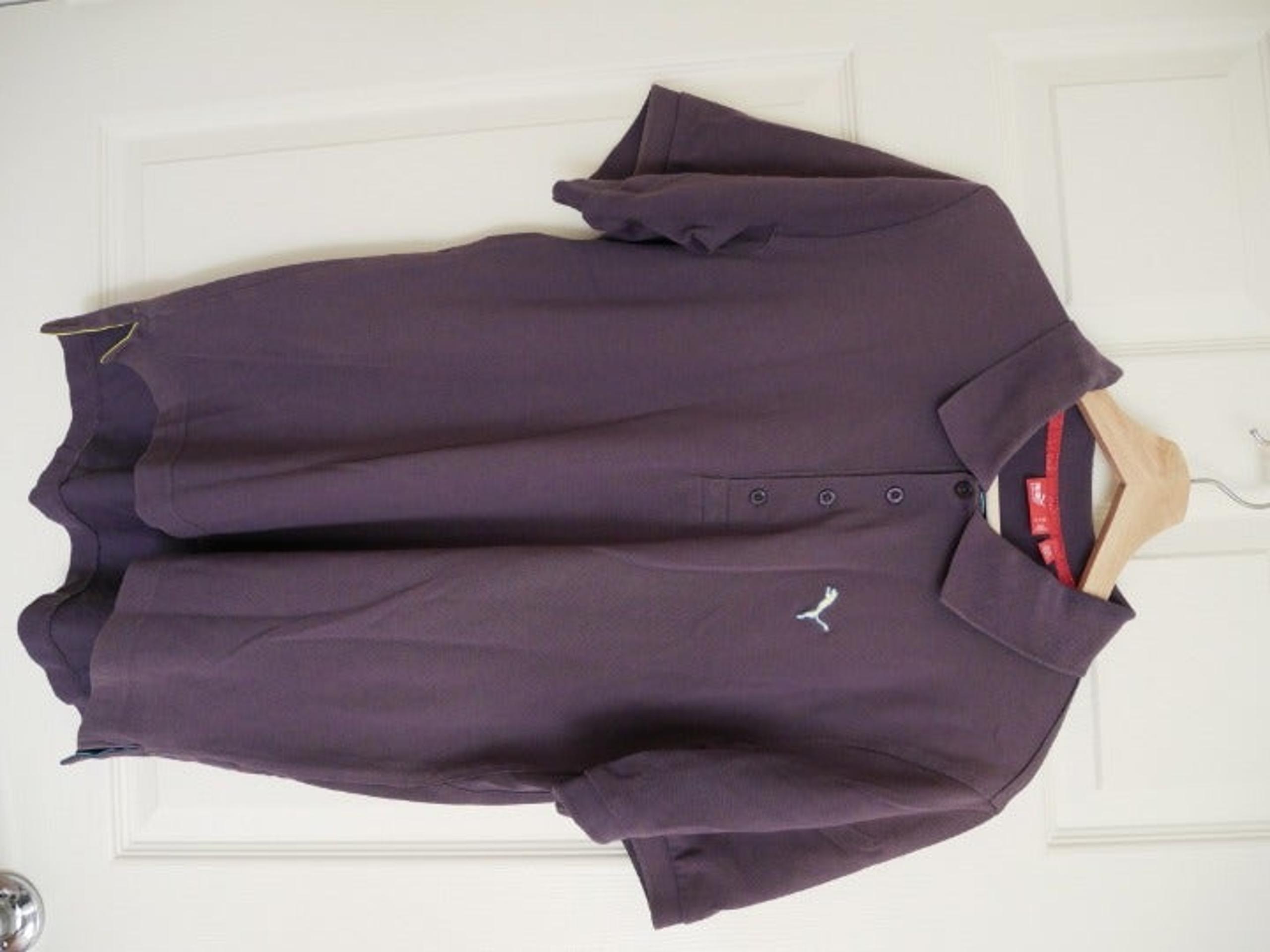 Puma Golf Men's Polo Shirt Purple Size M