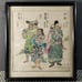 Antique Framed Japanese Woodblock Prints on Rice Paper