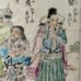 Antique Framed Japanese Woodblock Prints on Rice Paper