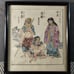 Antique Framed Japanese Woodblock Prints on Rice Paper