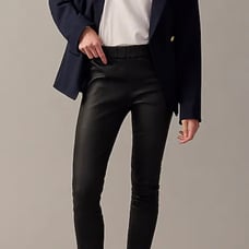 J.CREW leather navy leggins size 6 M