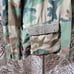 Blinged out distressed military shirt