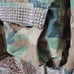 Blinged out distressed military shirt