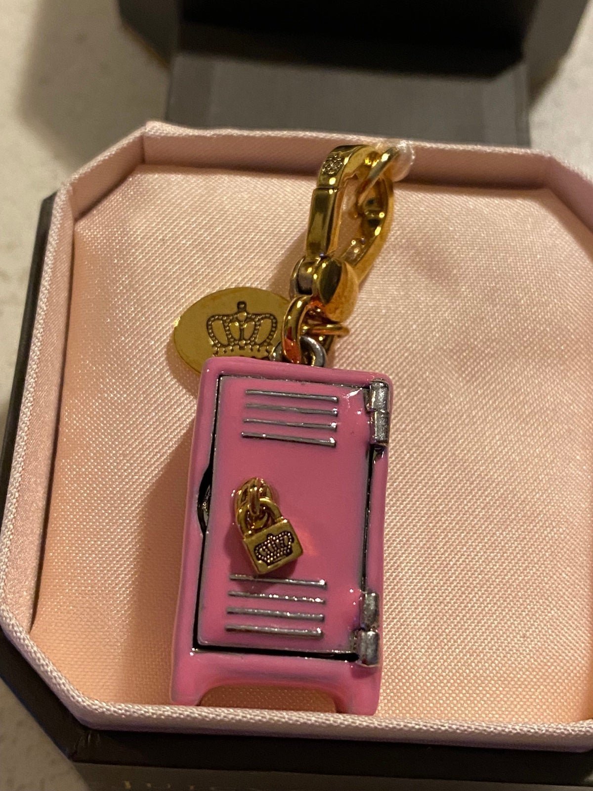 NWT and Box Juicy Couture pink locker gold and pink never taken out of box.