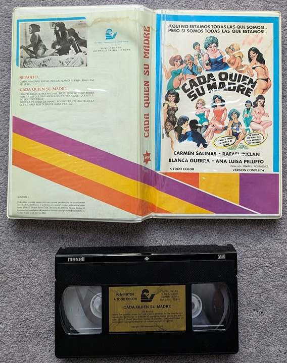 Cada Quien Su Madre 1982 Mexican Raunchy Sketch Sex Comedy Movie VHS Burdel Rare