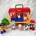 Tolo Toys Barnyard Animals & Stable 9 Piece Lot