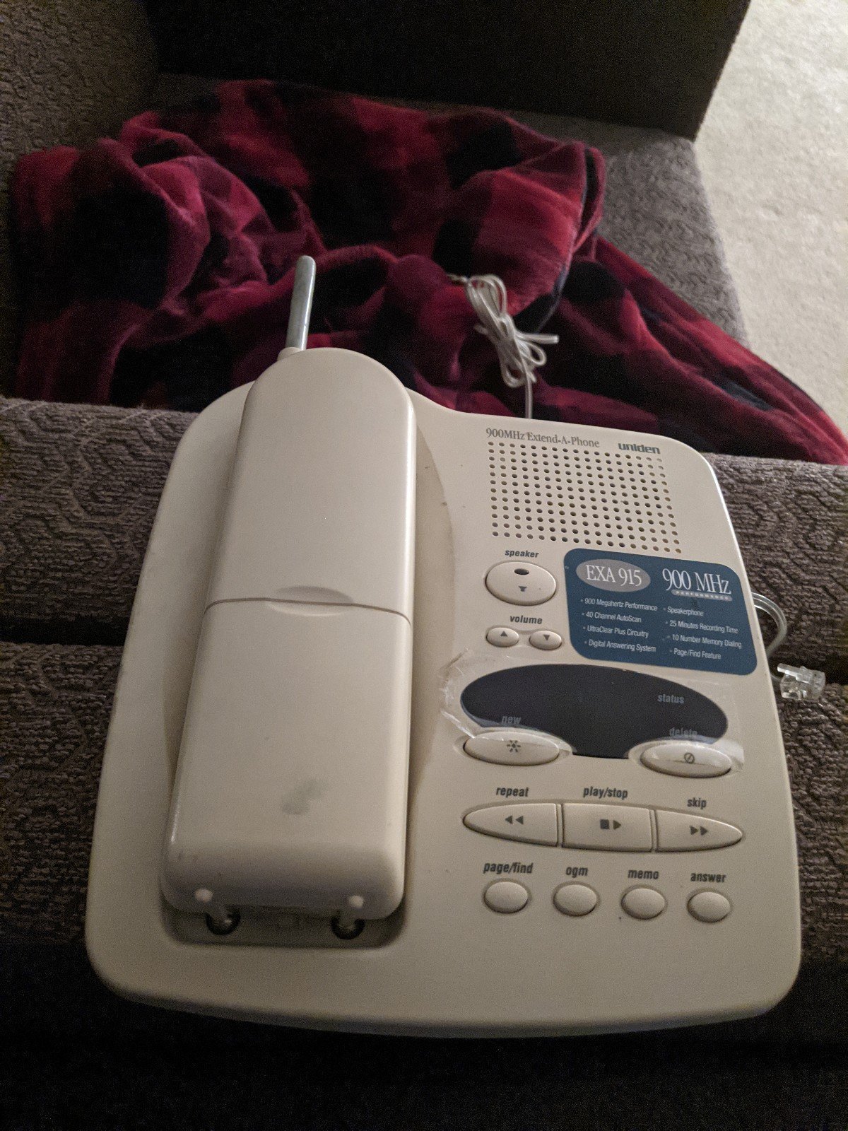 Uniden EXA 915 Cordless Phone