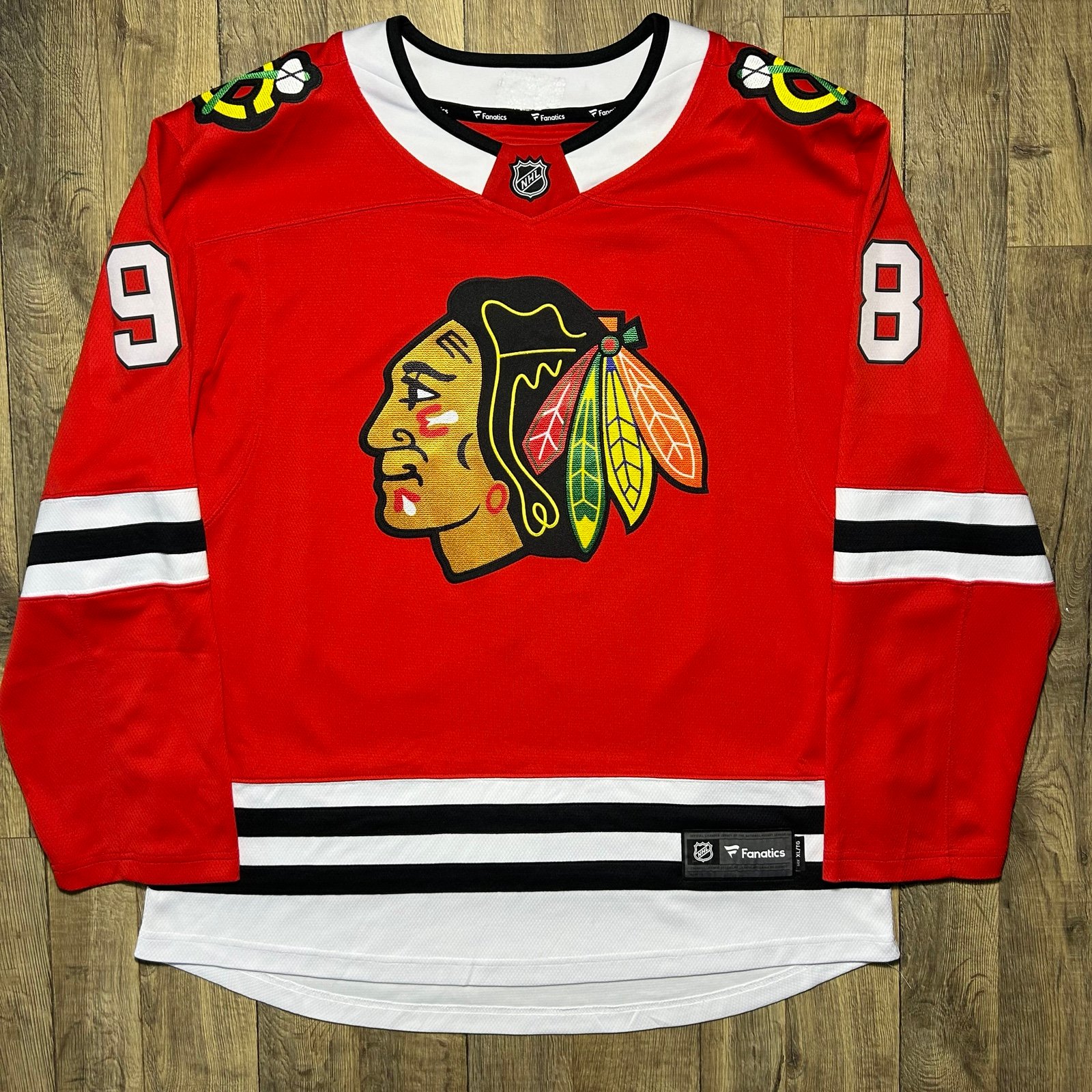 Chicago Blackhawks #98 Connor Bedard Fanatics NHL Hockey Jersey Men’s XL